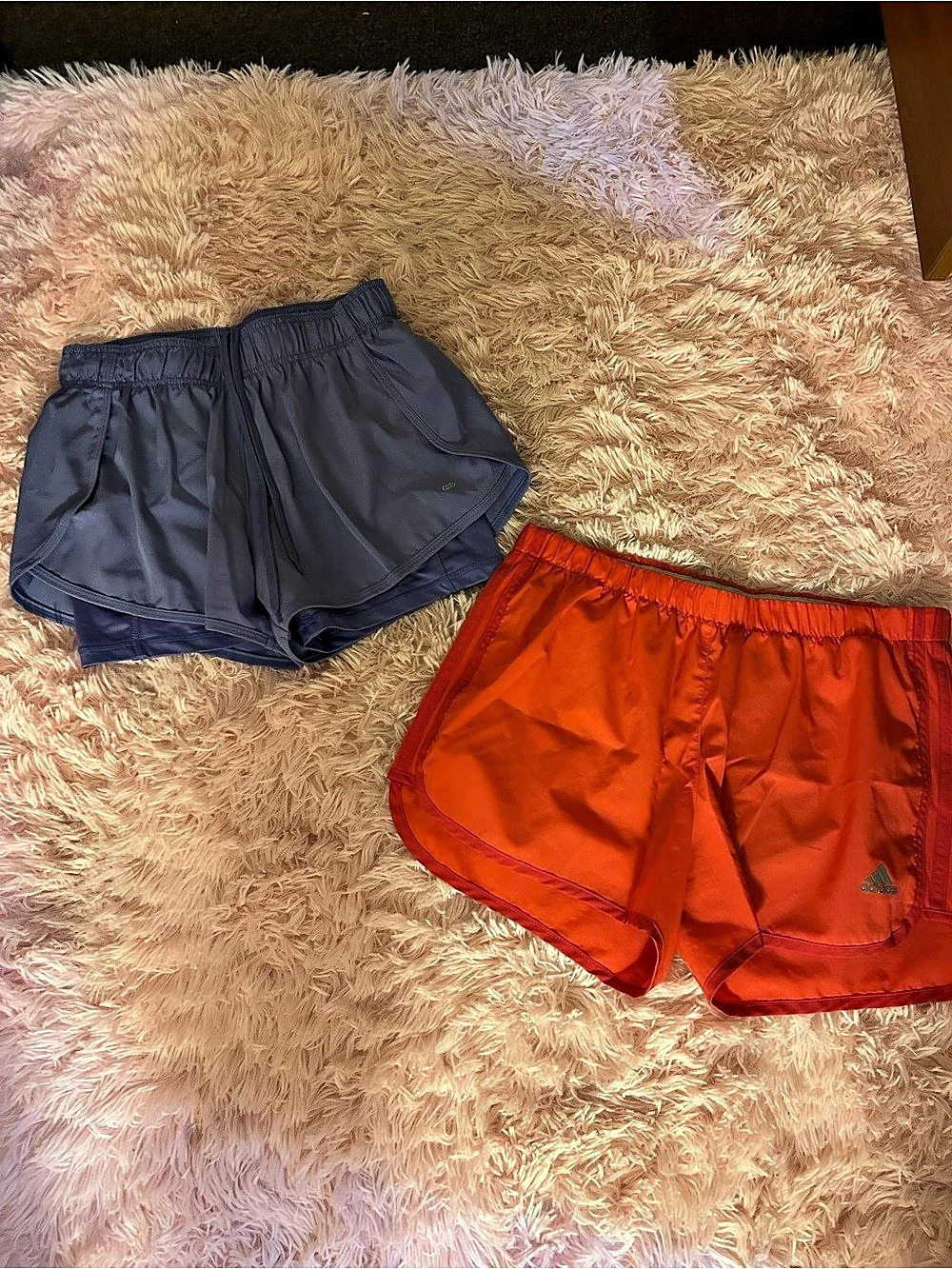 Speed Up Short Adidas Athletic Shorts in coral and purple